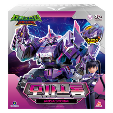 ALPHA GROUP 奧飛娛樂 Dinoster 恐龍星 滄龍風暴 3段變形機器人, 1個, 混色