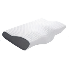 DON HOME 涼感釋壓記憶枕 側睡完美支撐 慢回彈, 蝶型, 1個, 34x60±3cm