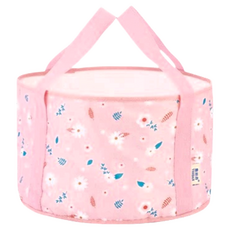 意絲丹 折疊泡腳桶, 粉色小花, 1個