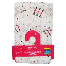 piccalilly 皮卡儷儷 有機棉嬰幼兒襁褓包巾 120*120公分, 衛兵換崗