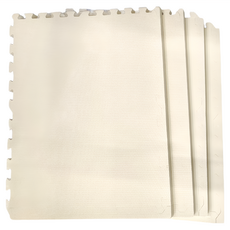 新生活家 2cm厚防護巧拼 附邊條8片組 62cm 莫蘭迪卡其, 1組, 64 x 64 x 17cm