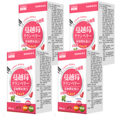 AJIOU 日本味王 蔓越莓口含錠 升級版, 60錠, 800mg, 4盒