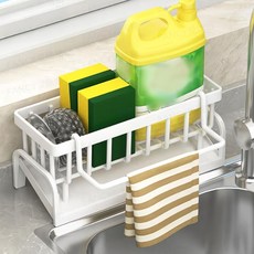 FANCY LIFE 廚房收納瀝水架，白色，ABS材質，9.5*10.8*23cm, 1個