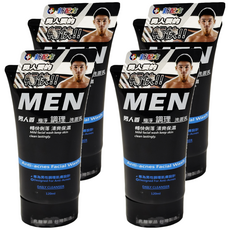 MEN 男人香 極淨調理洗面乳, 暢快俐落 清爽保濕, Anti-acnes Facial Wash, 120ml, 4條