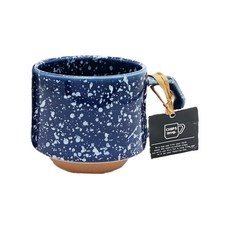 美濃燒 CHIPS 咖啡杯 280ml - 藍色 點點, 藍色點點, 1個