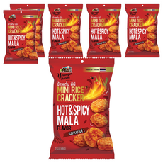 泰青農場 香脆迷你米餅，麻辣口味, 60g, 6包