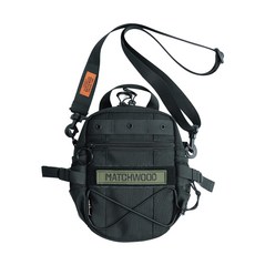 Matchwood Positive聯名隨身小包 – 560D 防潑水尼龍, 16.5 x 8 x 22cm, 黑色