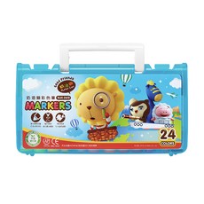 SIMBALION 雄獅 BLM 透明盒彩色筆 藍, 24色, 1盒