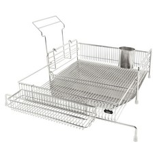 I NEX 韓國製乾淨邊緣4.0餐具瀝水架 2層, 1個, 1層, 銀