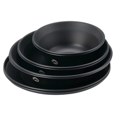 Campingmoon 柯曼 碗碟八件組 BKS395-2S, 黑色, 1組