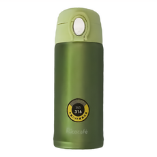 Rico 瑞可 真空彈跳杯, 軍綠色, 380ml, 1個