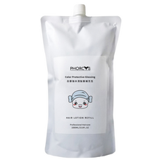 PHORCYS 馥絲 白藜珀水潤髮膜 免沖洗護髮補充包 大容量補充包, 1L, 1包