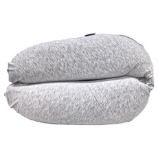 doomoo Buddy 有機棉嬰兒舒眠月亮枕, 180cm長, 麻花白