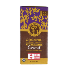 EQUAL EXCHANGE 有機焦糖海鹽 55%黑巧克力, 80g, 1片