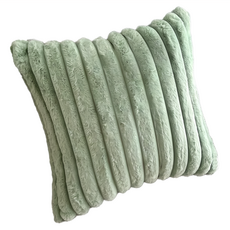 THiRTEEN 拾參家居 米其林寶寶絨毛抱枕套 仿兔毛絨, 45 x 45cm, 果綠色