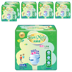 Sun Mate 尚美德 成人褲型紙尿褲 輕柔方便褲, 8片, 6包