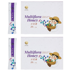 賴爺爺蜜蜂小森林 隨身包百花蜜 20入, 百花蜜香，多重層次香味，自然質純，方便攜帶, 400g, 2盒