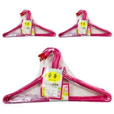 永進 迷你衣架 10支裝 鐵線塑膠衣架, 3組, 混合顏色