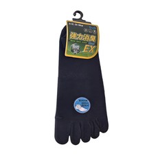 D&G 消臭低口五趾襪 六雙裝, L(25~28cm), 丈青色