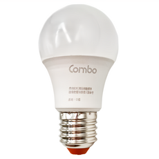 Combo 康寶 6W LED燈泡 E27 黃光 節能省電 全周光, 1個