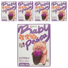 飯友 蘋香紫薯豬寶寶麵 4包, 600g, 5盒