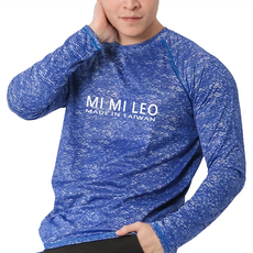 MI MI LEO 中性款 台灣製竹炭科技機能薄長袖 登山衣 運動休閒服 淺色款