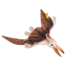 Steiff 德國金耳釦泰迪熊 Pteranodon 黃標玩偶, 36cm, Brown, 1個