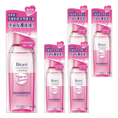 Biore 蜜妮 台灣公司貨 高效活性眼唇卸妝液, 130ml, 5瓶