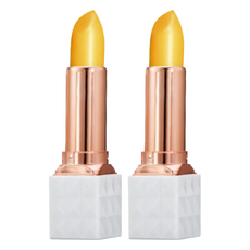 E.L.G 依洛嘉 千面女郎 唇膏, 天然胡蘿蔔素 溫感變色 植萃保濕 水潤Ｑ彈, 3.5g, 2支