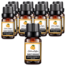 B牌香薰專用精油甜橙10入組，天然精油，清新香氛，舒緩壓力, 1組