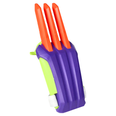 蘿蔔 金剛爪 Set 3個 炫酷潮玩配色, 紫色 爪子顏色隨機, 1組