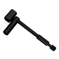 日月鉄工所 索爾系列 冉冉燈柱連接配件, 1個, 黑色