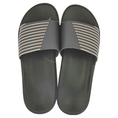 TAY SONG 太松 極簡俐落 雙色緩壓室外拖鞋 輕量 柔韌 舒適 防水 L, 灰色