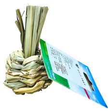 KAYTEE 草編啃蘋果 天然刺激咀嚼 促進健康活動時間 尺寸: 寬2.5英寸x高5.5英寸, 1個