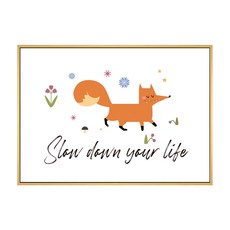 春日的小狐狸 漫步 金色 PS環保樹酯框+油画布+松木內框