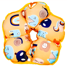 Mon bebe 夢貝貝 太陽花舒適防水頭套 脖圍43-58cm, XL, 黃色, 1個