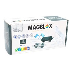 MAGBLOX 磁力車車, 窗花設計, 低彩透光度佳, 超音波焊接固定磁鐵, 安全穩固, 促進孩子認知發展, 培養手眼協調, 黑色 + 透明, 1盒