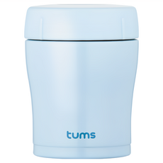 TUMS 馬卡龍色系保溫罐 雙層不鏽鋼, 藍色, 300ml, 1個