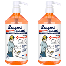 BOUQUET GARNI 環保1級蔬果碗盤洗潔精 葡萄柚香 2瓶, 1L