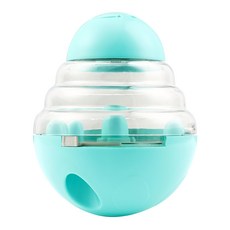 寵物夢工廠 微笑不倒翁漏食玩具, 1個, 藍色