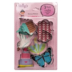 Betty's 焙蒂絲 和平信鴿餅乾模 7個, 銀色, 1組