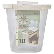 LocknLock 樂扣樂扣 米桶 10kg WHT-CN-1-PP HPL561WHT, 白色, 1個
