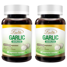 Lovita 愛維他 無味大蒜精素食膠囊 100倍超高濃縮 5000mg, 60顆, 0.3g, 2罐