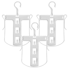 小麥購物 帽T曬衣架 Y991 43g 3個, 白色