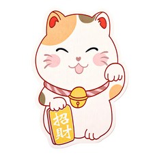 西格傢飾 隨處可貼貓抓板, 招財貓, 1個