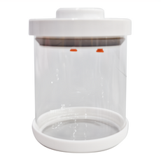 一鍵按壓玻璃保鮮罐 900ml高硼硅玻璃+ABS, 1個, 1入