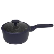 SILWA 西華 瑞士黑岩不沾單柄湯鍋, 深藍色, 1個, 20cm