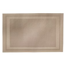 PUSH 普旭 餐具用品 隔熱80度防滑餐墊 Set 3件 70%PVC+30%滌綸絲, 米黃色, 45 x 30cm, 1組