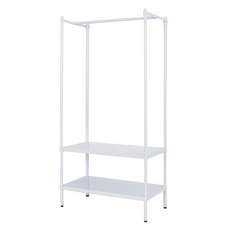 dayneeds 日需百備 極致工藝 烤漆二層單桿衣櫥, 白色