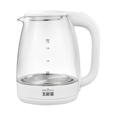 大家源 晶瑩玻璃快煮壺 TCY-261802 1.8公升 304不鏽鋼加熱盤 高硼矽耐熱玻璃